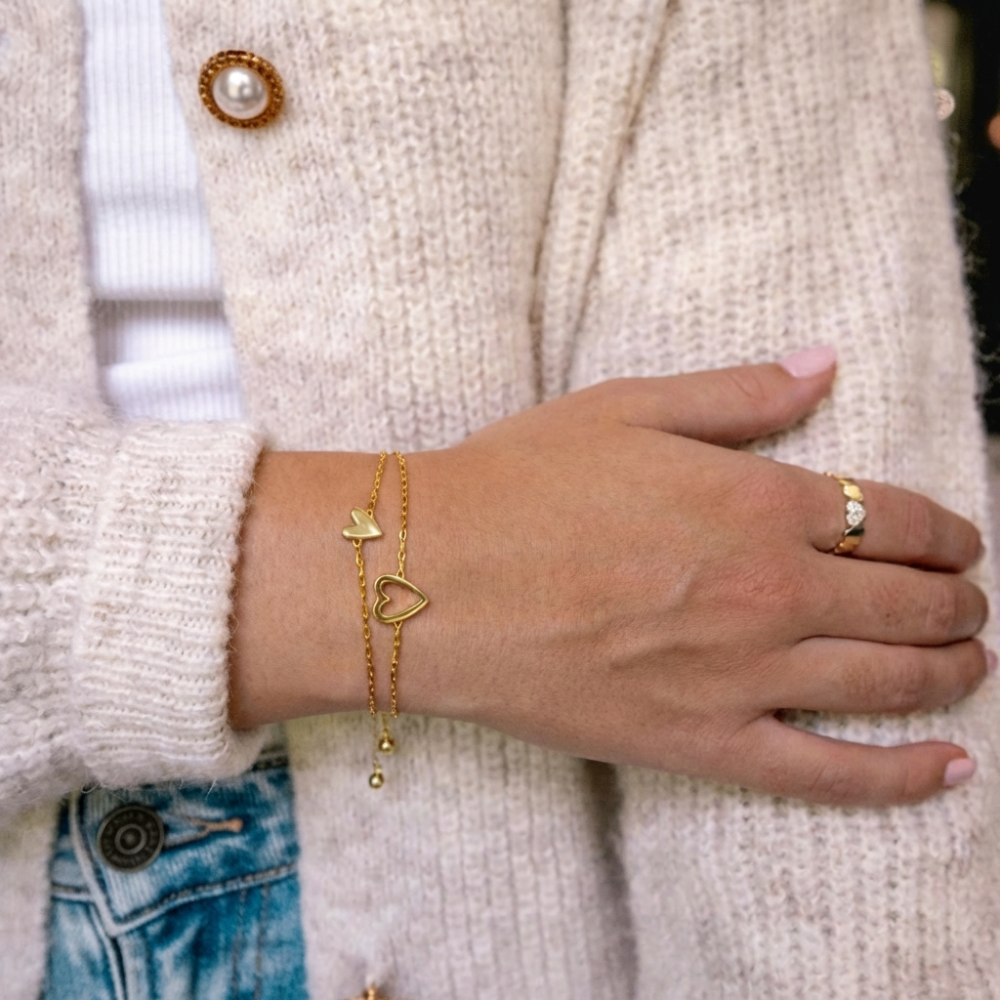 Matching Hearts Bracelet