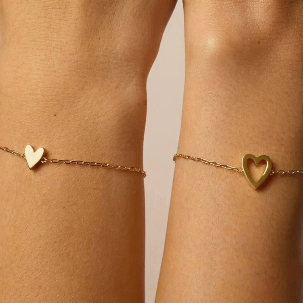 Matching Hearts Bracelet