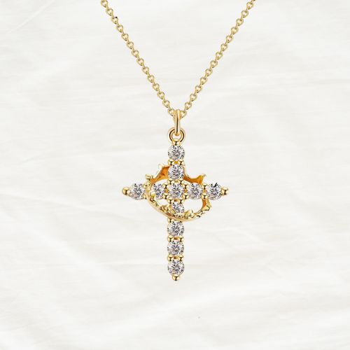 The Eternal Cross & Crown Pendant