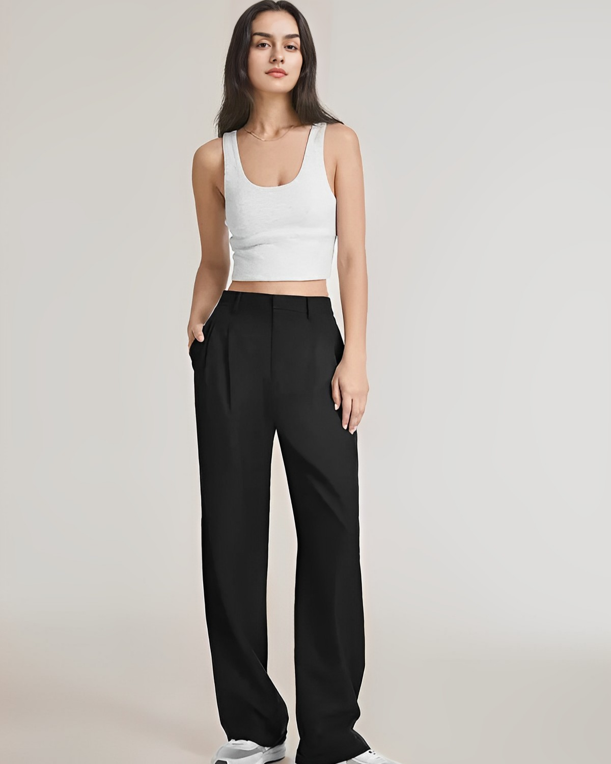 Lumyre's Wide Leg Tailored Trousers