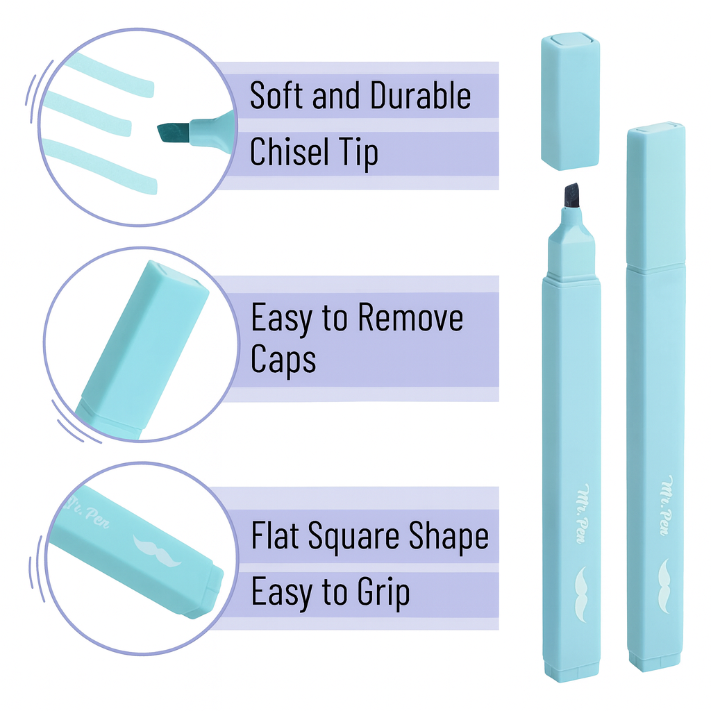 Pastel Highlighters 6 Pack
