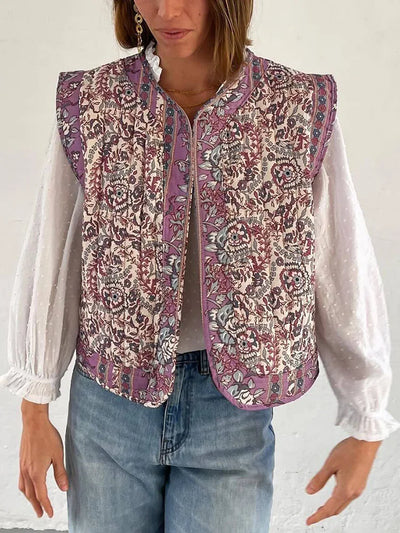 Floral Quilted Gilet