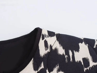 Graphic Quilted Jacket