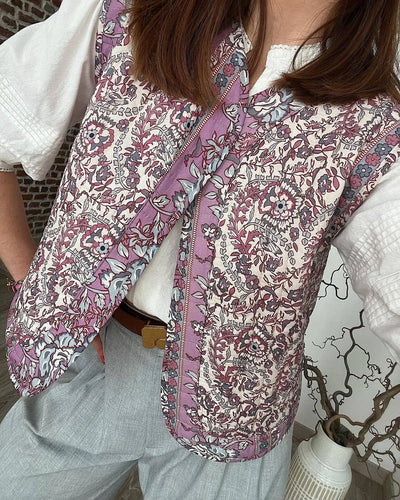 Floral Quilted Gilet