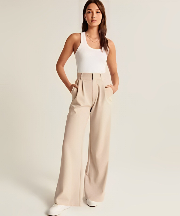 Lumyre's Wide Leg Tailored Trousers