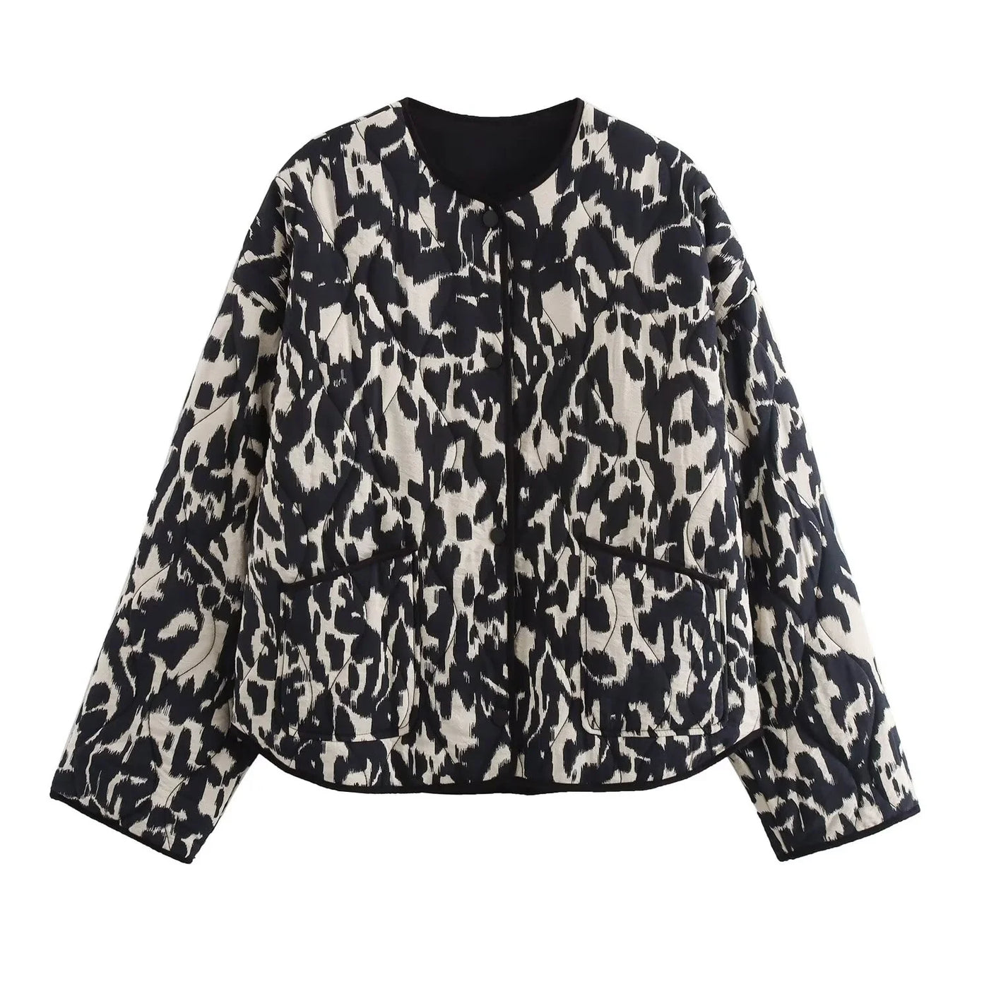Graphic Quilted Jacket