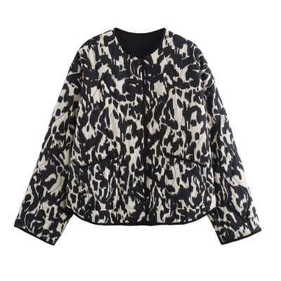 Graphic Quilted Jacket
