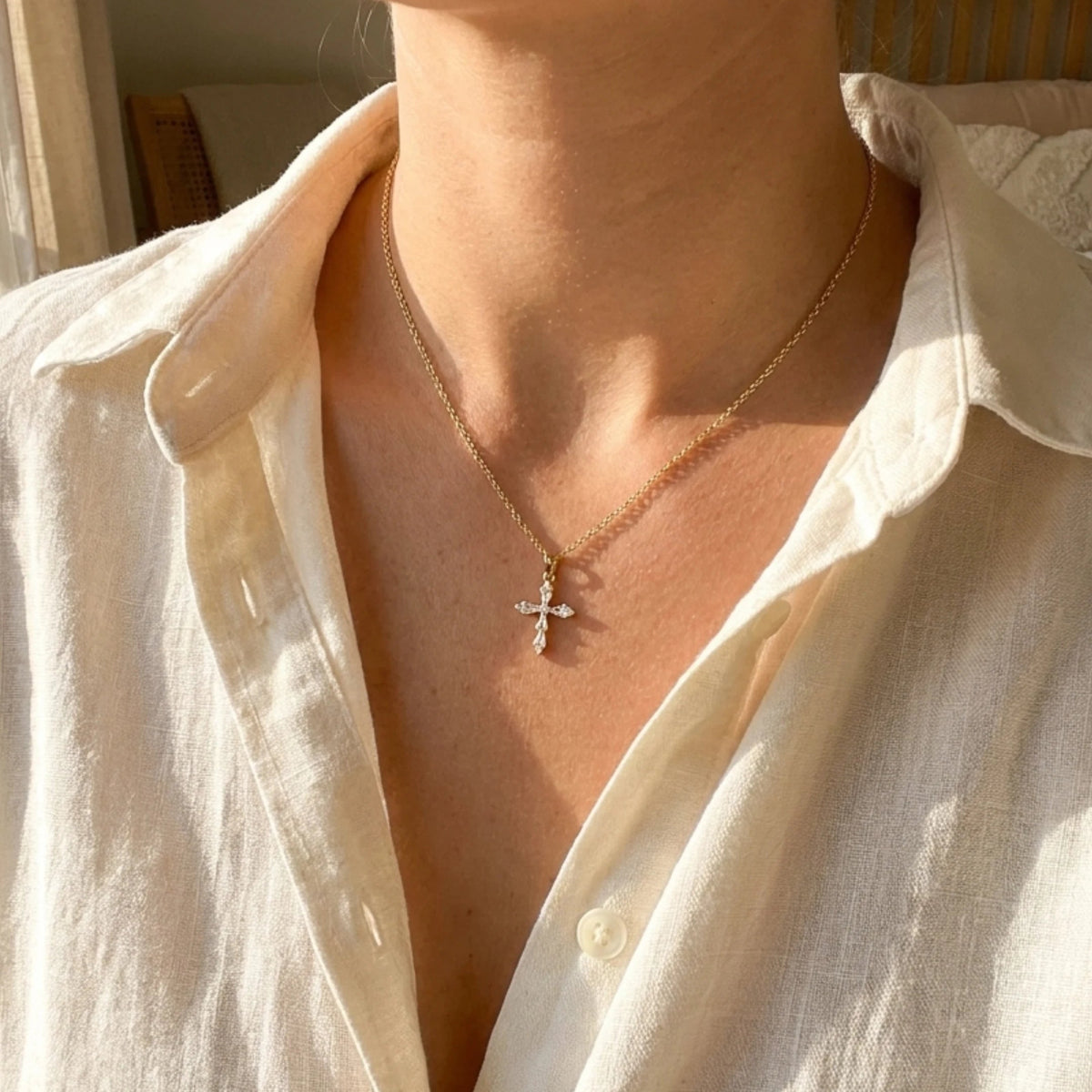 Seraphine Tapered Stone Pendant